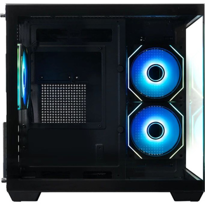 ������ XASTRA QW400M 3ARGB-C6-AC Black mATX/Aquarium/Screewless/3x120mm ARGB PWM FM fans/Argb+PWM HUB 6port/Type-C+USB3.0 (1 USB3.0 ������)/ QW400M-3FM12A-C6-AC