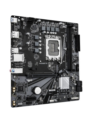 ����������� ����� Gigabyte H610M D3W H610, LGA1700, 2*DDR5, 1*PCIEx16, 1*PCIEx1, 1*M.2, 1*TypeC, 3*USB3.2Gen1, 7*USB2.0, 4*SATA3.0, 1G, DP, HDMI, M-ATX, RTL
