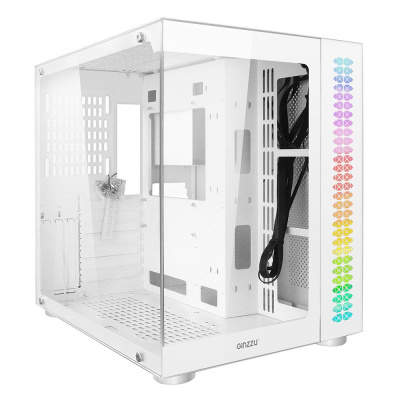 ������ Ginzzu V580 RGB ���������, ���������� ������ 1*USB 3.0,1*USB 2.0, AU ����� ATX