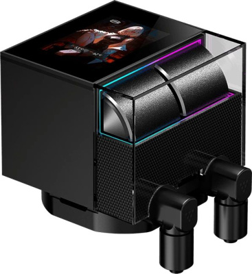 ������� �������� ���������� PcCooler DS360 Display ARGB Soc-AM5/AM4/1200/1700/1851 ������ 4-pin 39.8dB Al LCD 310W Ret (DS360-BKAWXY-GL)