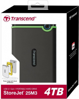   Transcend USB 3.0 4Tb Transcend StoreJet 25M3S 2.5"  (TS4TSJ25M3S)