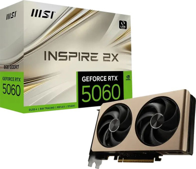 ���������� MSI NVIDIA GeForce RTX 5060 8GB (RTX 5060 8G INSPIRE 2X) GDDR7, Ret