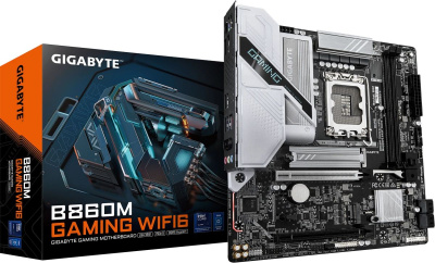 ����������� ����� Gigabyte B860M GAMING WIFI6, Socket LGA 1851, Intel B860, mATX, Ret