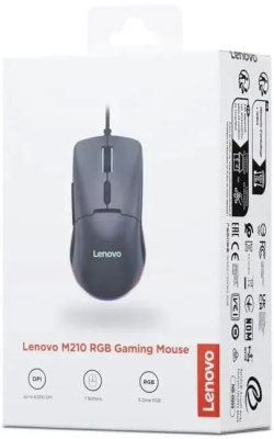 ���� Lenovo M210 RGB Gaming ������ ���������� 8000dpi USB 6but (GY51M74265)