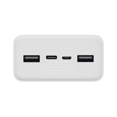 Xiaomi Mi Power Bank 3 30000mAh PB3018ZM () : USB-A - 2, Type-C - 1,    18.