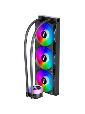 ������� �������� ���������� 1STPLAYER TS1 360 Black / 3x120mm, ARGB, 300W TDP / TS1-360-BK