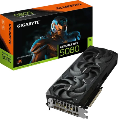 ���������� Gigabyte NVIDIA GeForce RTX 5080 Windforce SFF 16Gb (GV-N5080WF3-16GD)