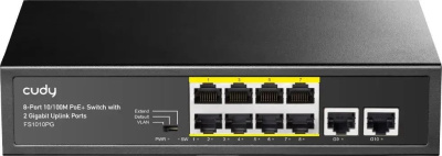 ���������� Cudy FS1010PG (L2) 8x100����/� 2x1����/� 8PoE+ 120W �������������