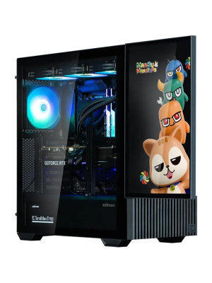 ������ ZALMAN Z10 DS, ATX, BLACK, WINDOW, built-in 15.6-inch FHD display, 2x3.5", 2x2.5", 2xUSB3.0, 1xUSB 3.1 Type-C, FRONT 2x120mm, REAR 1x120mm ARGB