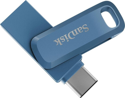 USB ���������� SanDisk Ultra Dual Drive Go USB Type-CTM Flash Drive 64GB Navy Blue