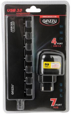 ������������ USB 3.0 GINZZU GR-388UAB 4 � USB 3.0 3 x USB 2.0 ������ 
