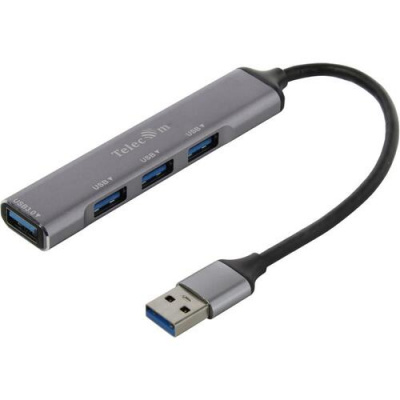 USB-������� "4 � 1" Telecom TA308U USB 3.0 -->USB3.0+3 USB2.0, Aluminum Shell, 0.2� (7958820049743