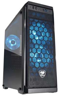 ������ Cougar GAMING MX330+RGB, ��� ��, Tempered Glass, ������, ATX (CGR-5NC1B-RGB)