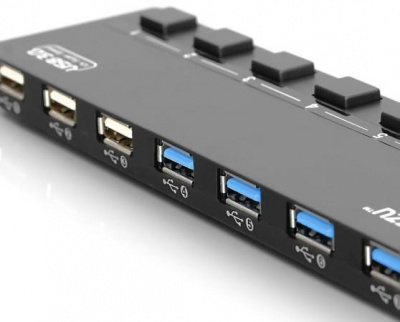 ������������ USB 3.0 GINZZU GR-388UAB 4 � USB 3.0 3 x USB 2.0 ������ 