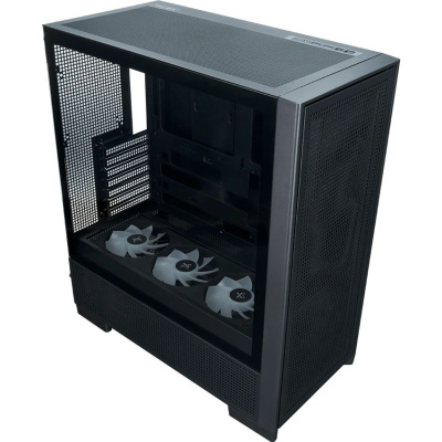 ������ XASTRA  A700 3ARGB-C10-UC Black ATX/Mesh/ 1x360mm ARGB PWM /Argb+PWM HUB 10port/ Type-C / A700-1FA36A-C10-UC