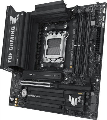 ����������� ����� ASUS TUF GAMING B850M-PLUS WIFI, SocketAM5, AMD B850, mATX, Ret 90MB1IY0-M0EAY0