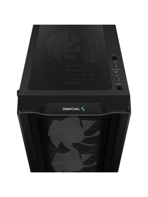 ������ Deepcool CC560 MESH V2 ��� ��, ������� ���� (���������� ������), 3x120�� ARGB LED ���������� ������� � 1x120�� ARGB LED ���������� �����, ������, ATX