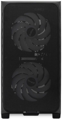 ������ �� ��� ����� ������� HSPD M321, Mesh Mini-tower, Black, M321-TGBK-ARGB
