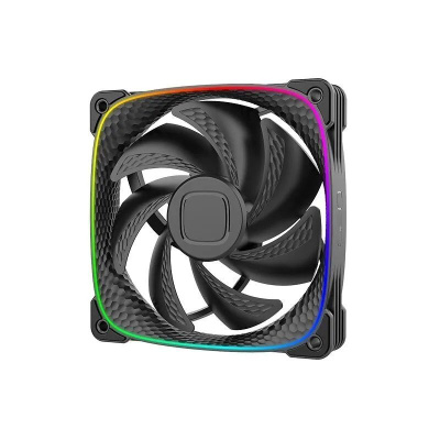 ���������� Geometric Future Squama 2503B Single Pack / 120mm, 2000 RPM, 69.11 CFM, 29.0 dBA, 5V ARGB, Black / 1F2503B112001