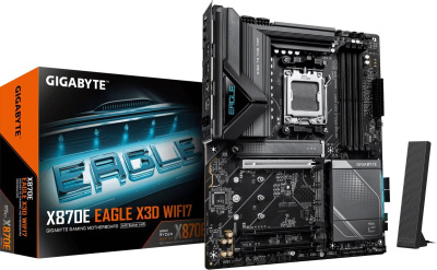 ����������� ����� Gigabyte X870E EAGLE X WIFI7, Socket AM5, AMD X870E, ATX, Ret