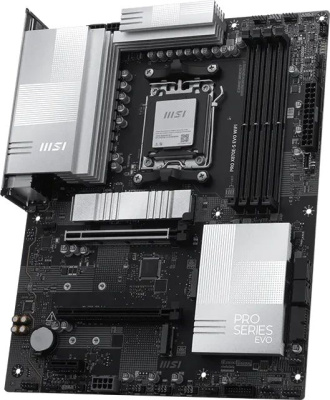 ����������� ����� MSI PRO X870E-S EVO WIFI, Socket AM5, AMD X870E, ATX, Ret