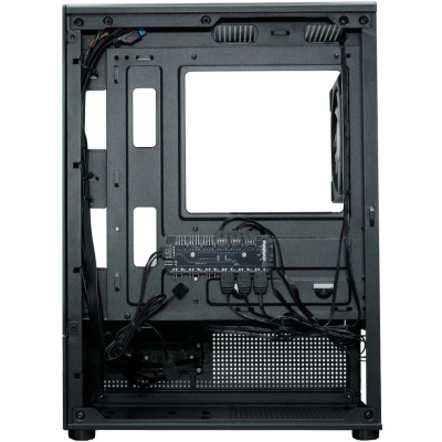 ������ XASTRA Q300M 5ARGB-C6 Black mATX/Aquarium/Screewless/ 5x120mm ARGB PWM FC fans/Argb+PWM HUB 6port/ Q300M-5FC12A-C6