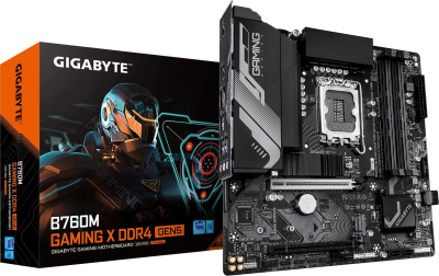 ����������� ����� Gigabyte B760M GAMING X DDR4 GEN5, B760, LGA1700, mATX, Ret