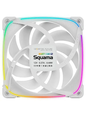 ���������� Geometric Future Squama 3003RW-12 Reverse White 120mm / ARGB, PWM, 120x120x30 mm, 800-2250 RPM, 76.0 CFM, 36.4 dBA / 1F3003R112100