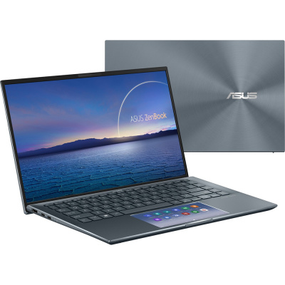  Asus Zenbook 14 UX435EA-A5006T Pine Grey Core i5-1135G7/8Gb/512G SSD/14" FHD IPS AG/Iris Xe Graphics/WiFi/BT/Win10 ++ 90NB0RS1-M01610