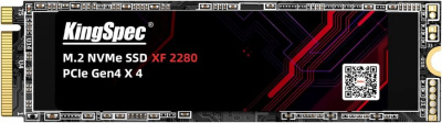 SSD ���������� KINGSPEC XF-512 512��, M.2 2280, PCI-E 4.0 x4, NVMe