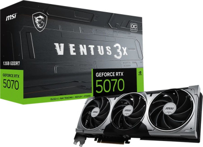���������� MSI NVIDIA GeForce RTX 5070 OC 12Gb GDDR7, OC, Ret (RTX 5070 12G VENTUS 3X OC)