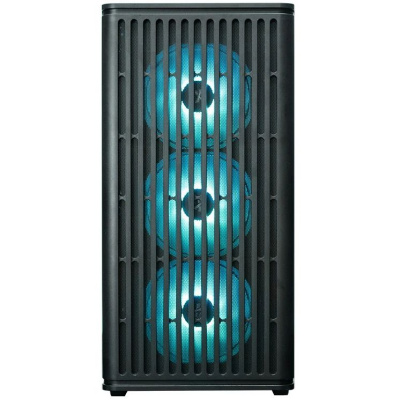 ������ XASTRA  A409 4ARGB-UC Black ATX/Mesh/Screwless full-size TG / 4x120mm ARGB PWM F� fans/Type-C/ A409-4F�12A-UC