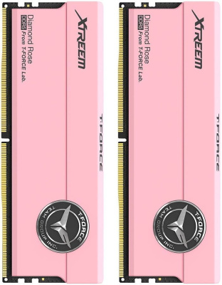 ������ ������ DDR5 TEAMGROUP T-Force Xtreem 32GB (2x16GB) 7600MHz CL36 (36-45-45-84) 1.40V / FFPD532G7600HC36FDC01 / Pink