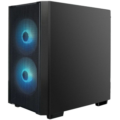 ������ XASTRA  A400M 3ARGB-C6 Black mATX/ Mesh/ Screwless TG+Mesh/2x140mm + 1x120mm FC ARGB PWM fans/Argb+PWM HUB 6port/ A400M-2FC14A-1FC12A-C6