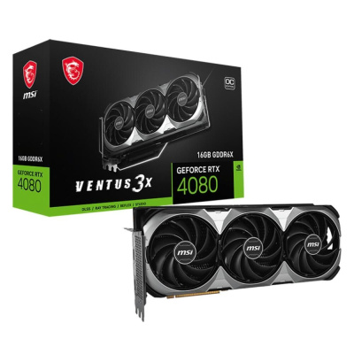���������� MSI NVIDIA GeForce RTX 4080 Ventus 3X E OC 16GB , GDDR6X, OC, Ret