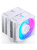 Кулер JONSBO CR-3000E(Color) White LGA1700/1200/115X/AM5/AM4 (TDP 260W, PWM, 2 x 120mm Dynamic Multi-Color LED Fan, 7 тепловых трубок, белый, 4-pin) Retail Кулер JONSBO CR-3000E(Color) White LGA1700/1200/115X/AM5/AM4 (TDP 260W, PWM, 2 x 120mm Dynamic Multi-Color LED Fan, 7 тепловых трубок, белый, 4-pin) Retail