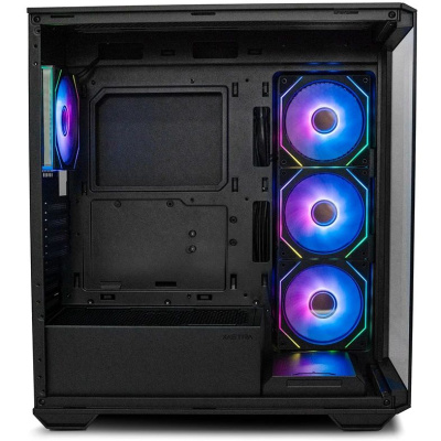 ������ XASTRA Q600 4ARGB-C10 Black ATX/Aquarium/Screewless/3x120mm ARGB PWM FM fans/Argb+PWM HUB 10port/ Q600-4FM12A-C10