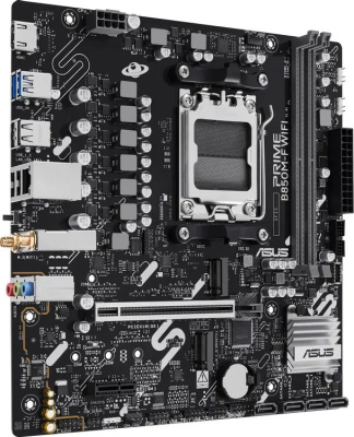 ����������� ����� Asus PRIME B850M-F WIFI, Socket AM5, AMD B850, mATX, Ret