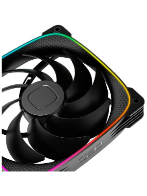 ���������� Geometric Future Squama 2503B-14 Single Pack / 140mm, PWM, 2400 RPM, 91.15 CFM, 34.0 dBA, 5V ARGB, Black / 1F2503B114000