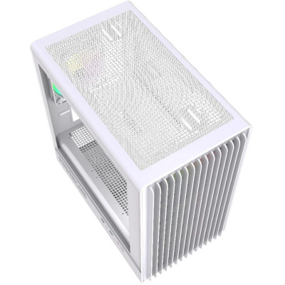 ������ Powercase Mistral Micro C4W ARGB, Tempered Glass, 4x 120mm ARGB PWM Fan, �����, mATX  (CMMCW-A4)