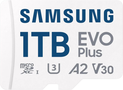 ���� ����� microSDXC 1TB Samsung MB-MC1T0SA EVO Plus V30 A2 + adapter