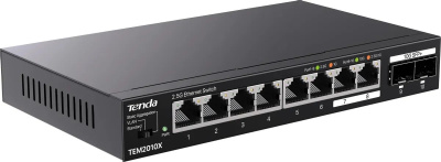 ������� ���������� TENDA TEM2010X ���������� ���������� 8x10Base-T / 100Base-TX / 1000Base-T 2xSFP+ 12 �� TEM2010X
