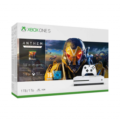   Microsoft Xbox One S 1TB +  ANTHEM: Legion of Dawn Edition +1  Xbox Gold + 1  Game Pass