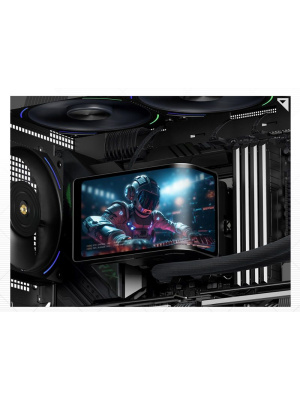 ������� �������� ���������� Thermalright Wonder Vision 360 Turbo ARGB Soc-AM5/AM4/1200/1700/1851 ������ 4-pin 28.1dB Al LCD Ret (W-VISION-TURBO-360-BL-ARGB)