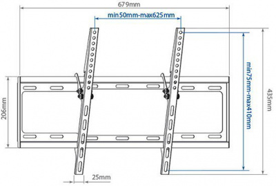 ��������� Arm Media STEEL-2 32-90" max 40�� VESA 600x400 ��������� ������
