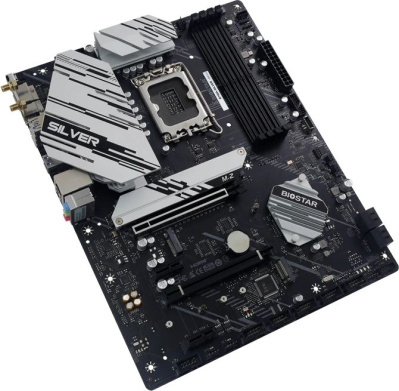 ����������� ����� Biostar B760A-Silver , Socket LGA 1700, Intel B760, ATX, Ret