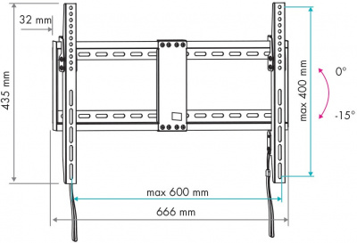 ��������� ��� ���������� VLK TRENTO-39 ���������, 32-90", �� 45 ��, ���������, ������