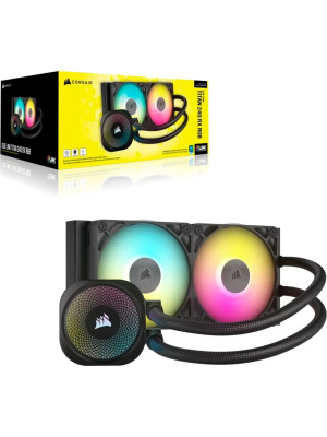 ������� ����������� ���������� Corsair iCUE LINK TITAN 240 RX RGB (240mm, Black, RGB/ Fans: 2x120mm, 73.5CFM, 36dBA, 2100RPM/ S: 1851, 1700, AM5, AM4)