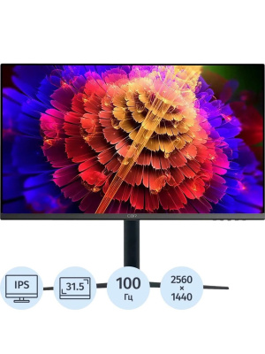 ������� 31.5" CBR MB-3202, IPS, QHD 2K 2560x1440, 100��, 5��, 300��/�2, �������� 2*3W, HAS, Pivot, 1*DP/1*HDMI/1*Type-C, ������, ������ HDMI/DP/Type-C [LCD-MB3202-OPC]