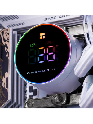 ������� �������� ���������� Thermalright Frozen Magic 360 Digital V2 White ARGB Soc-AM5/AM4/1200/1700/1851 ����� 4-pin 28dB Al LCD Ret (F-MAGIC-360-DIGITAL-WH-ARGB-V2)